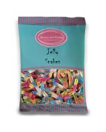 Jelly Snakes - 1Kg Bulk bag of retro fruit flavour jelly sweets in the shape of jelly snakes!
