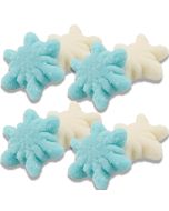 Jelly snowflakes, raspberry and vanilla jelly sweets with a Christmas theme!