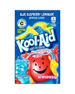 A sachet of Blue Raspberry Kool Aid, a drink powder imported from America.