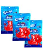 American Sweets - A pack of 3 packets of Blue raspberry or Cherry flavour dipping powder with a candy dipping stick!