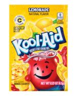A sachet of Lemonade Kool Aid, a drink powder imported from America.