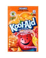 A sachet of Orange Kool Aid, a drink powder imported from America.