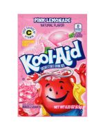 A sachet of Pink lemonade Kool Aid, a drink powder imported from America.