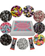 Our Sweets and Candy Hamper box full of your favourite liquorice flavour pick and mix sweets