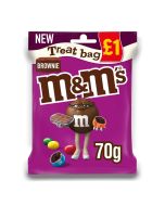 A treat bag of Brownie M&M's, a brownie experience in M&M's shell, a delicious soft chocolate centre with the crisp sugar shell we all know and love.