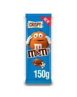 The M&M's Crispy Chocolate Bar is a deliciously smooth milk chocolate sharing bar with M&M’s minis and crisped rice pieces.