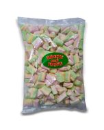A 1kg bag of mixed shape marshmallows, retro marshmallow sweets!