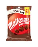 Malteser Buttons, milk chocolate sweets with crunchy malt pieces