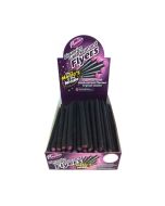 A full box of Maxillin liquorice and blackcurrant flyers, liquorice sweets with a crystal centre