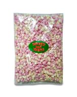 A 1kg bulk bag of mini marshmallows, retro marshmallow sweets