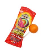 Retro Sweets - A monster Jawbreaker on a stick with a bubblegum centre!