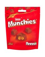 Munchies are chocolate sweets with a chewy caramel and biscuit centre