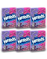 American Sweets - A pack of 6 grape and strawberry flavour Nerds, crunchy chewy American candy.