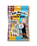 Retro sweets - A 150g bag of Oor Wullies chew bars, Highland Toffee and Iron Bru flavour.
