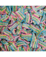 Rainbow Bites - A bulk 3kg bag of bitesize pieces of the pick and mix sweets rainbow belts