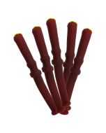 Traditional Red Liquorice Sticks - A pack of 5 old fashioned cherry flavour liquorice sticks with a  candy topping