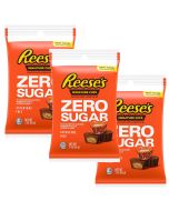 American Sweets - A pack of 3 Sugar free Reese's peanut butter cups in a handy peg bag!