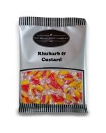 Rhubarb and Custard - 1Kg Bulk bag of traditional boiled sweets with a tangy rhubarb and creamy custard flavour.