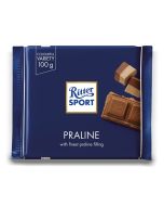 Ritter Sport Praline - This bar's main attraction is its creamy praline filling. Lots of hazelnuts, roasted golden-brown and finely ground, giving it an intense, nutty taste.