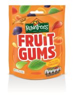 A bag of fruit flavour firm gummy sweets made by Rowntrees