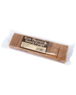 Rum flavour fudge bar with juicy raisins