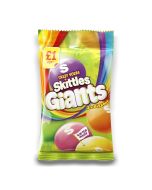 Skittles Giants Sour Sweets are truely delicious. Each bag includes sour apple, sour cherry, sour raspberry, sour mandarin, sour pineapple flavours. Giants are 3x bigger with the same crunchy shell and bigger soft centre with a bright explosion of fruity 