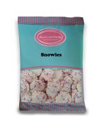 Snowies - 1Kg Bulk bag of retro white chocolate flavour candy buttons with a non peril candy topping!