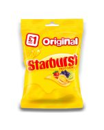 A 141g bag of fruity starburst chewy sweets.