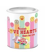 Christmas Sweets - A gift drum full  of Swizzels love hearts sweets