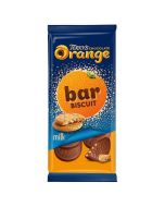 The amazing Terry's chocolate orange chocolate in a bar form with biscuit pieces