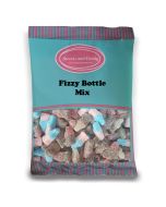 Vegan Fizzy Bottle Mix - 1 kg Bulk bag of Vegan Fizzy Bottle sweets including bubblegum, cola, and cherry cola flavour!