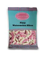 Vegan Fizzy Watermelon Slices - 1Kg Bulk bag of vegan watermelon flavour fizzy sweets