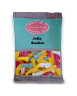 Vegan Jelly Snakes - 1Kg Bulk bag of vegan fruit flavour gummy sweets in the shape of snakes!