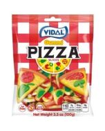 Vidal fruit flavour gummy sweets in the shape of pizza slices