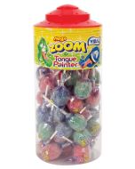A full jar of Vidal tongue painter lollies with a bubblegum centre