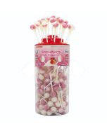 A full jar of Vidal strawberry and cream individually wrapped lollies