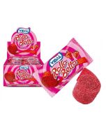 A full case of vidal fizzy strawberry rolled up candy belts