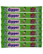 Vidal sour apple dipper chew bars which paint your mouth green!
