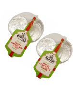 Christmas Sweets - A pack of 2 nets of Christmas white chocolate coins, perfect stocking filler sweets!