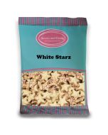 White Stars - A bulk 1kg bag of retro white chocolate flavour candy sweets shaped like stars