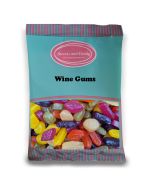 Wine Gums - 1Kg Bulk bag of traditional fruit flavour gummy sweets.