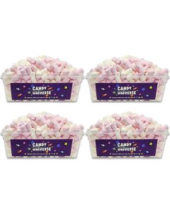 Pack of 4 Candy Universe Mini Marshmallows Tubs