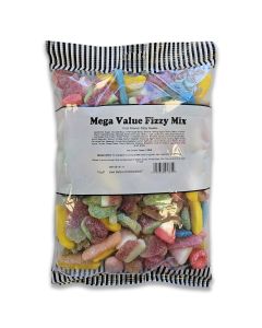 A bulk 1kg bag of fizzy mix