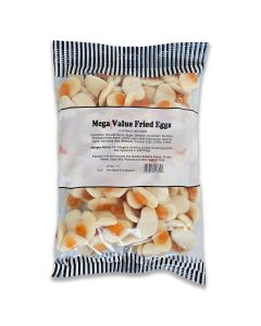 A bulk 1kg bag of jelly fired egg sweets