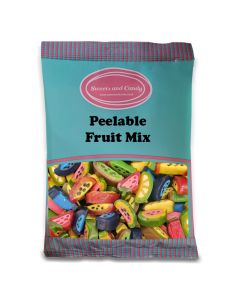 A bulk 1kg bag of peelable sweets, fruity liquorice candy