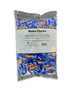 A 1kg bulk bag of retro wham chews in small bitesize pieces
