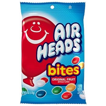 American Sweets - A 170g bag of Airheads Bites, chewy fruit flavour sweets.