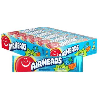 American Sweets - blue raspberry flavour chewy American candy bar.