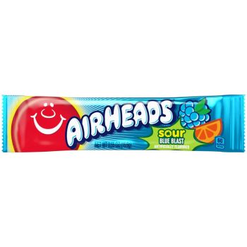 American Sweets - sour blue raspberry flavour chewy American candy bar.
