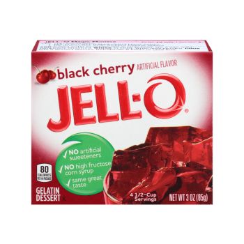 American Sweets - Black Cherry flavour Jello for you to make at home!